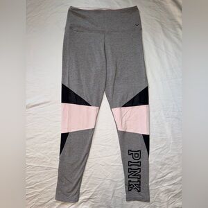PINK Victoria's Secret Gray and Pink Kids Leggings